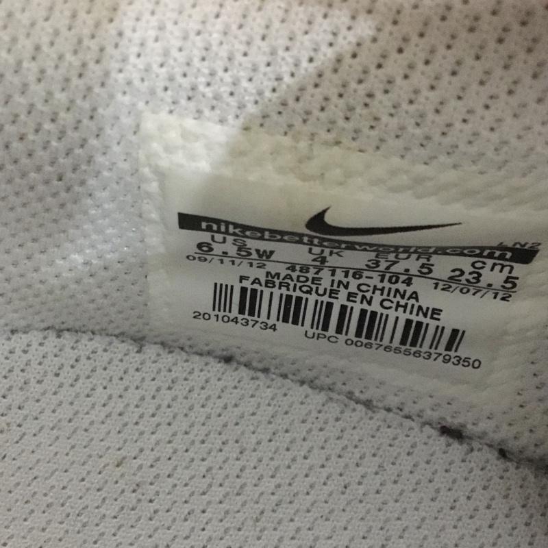 ナイキ NIKE スニーカー スニーカー 487116-104 ゴルフシューズ 23.5cm 23.5cm ロゴ、文字 白 / ホワイト / X 桃 / ピンク / X 茶 / ブラウン /  レディース USED 古着 中古 10141557