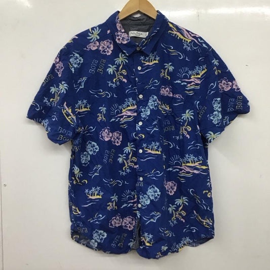 ノーティカ NAUTICA シャツ、ブラウス 半袖 半袖シャツ プリントシャツ ポケットシャツ アロハシャツ XL プリント マルチカラー / マルチカラー /  メンズ USED 古着 中古 10135967