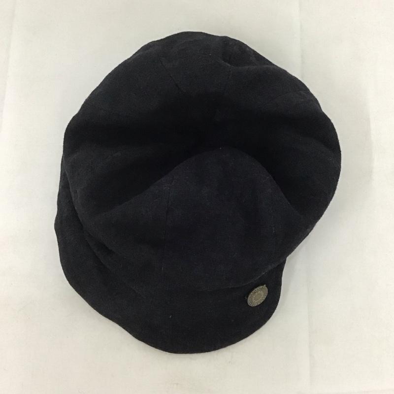カシラ CA4LA 帽子 キャップ DOU00337 キャスケット 無地 黒 / ブラック /  レディース USED 古着 中古 10141050