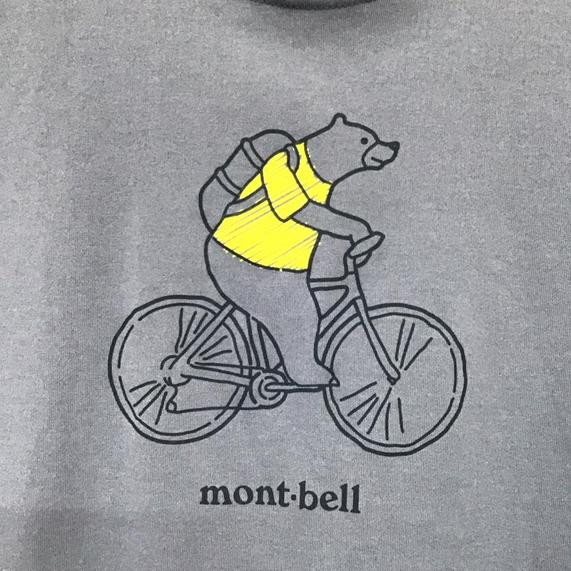 モンベル mont-bell Tシャツ 半袖 1114350 WIC.T サイクリングベア XS プリント 青 / ブルー /  メンズ USED 古着 中古 10131329
