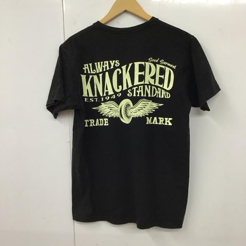 ナッカード KNACKERED Tシャツ 半袖 バックプリント CLASSIC FIT L ロゴ、文字 黒 / ブラック /  メンズ USED 古着 中古 10117752
