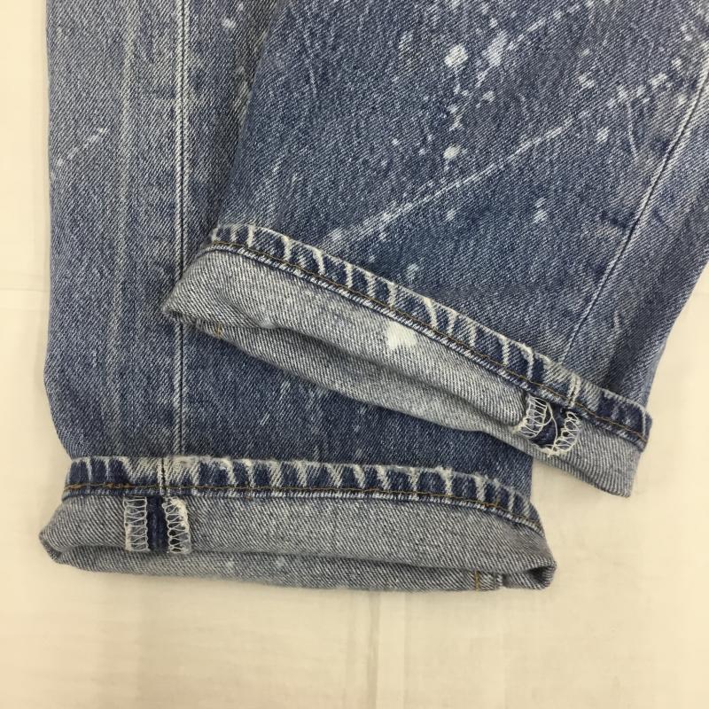 リーバイス Levi s パンツ デニム、ジーンズ USA製 33インチ ダメージ加工 青 / ブルー /  メンズ USED 古着 中古 10139627
