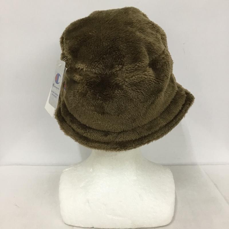 チャンピオン Champion 帽子 ハット 387-4012 バケットハット ボア タグ付き FREE ロゴ、文字 茶 / ブラウン /  レディース USED 古着 中古 10129959