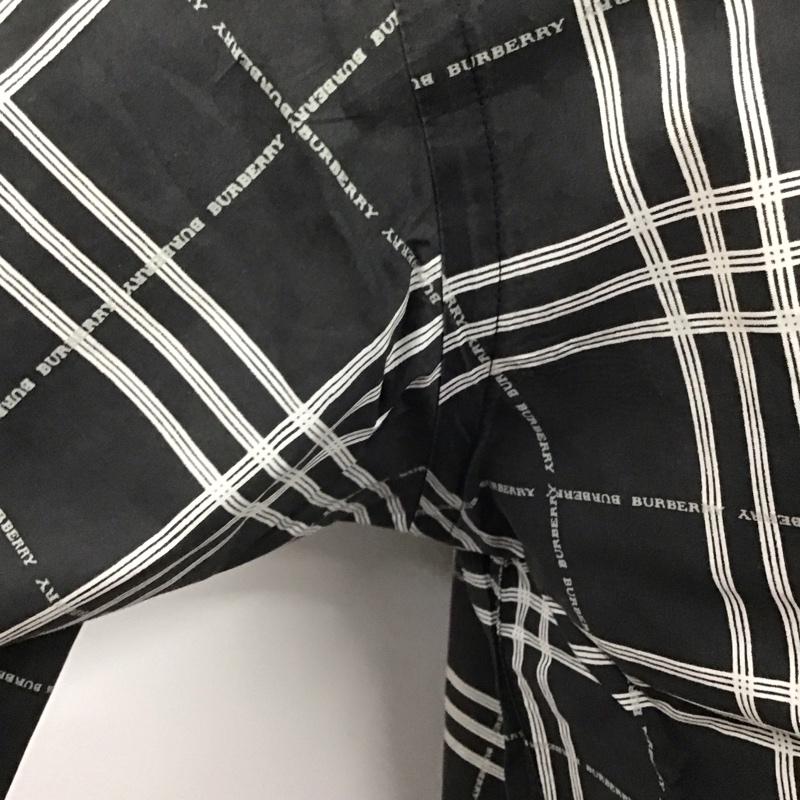 バーバリーロンドン Burberry London シャツ、ブラウス 長袖 M チェック 黒 / ブラック / X 白 / ホワイト /  メンズ USED 古着 中古 10114341