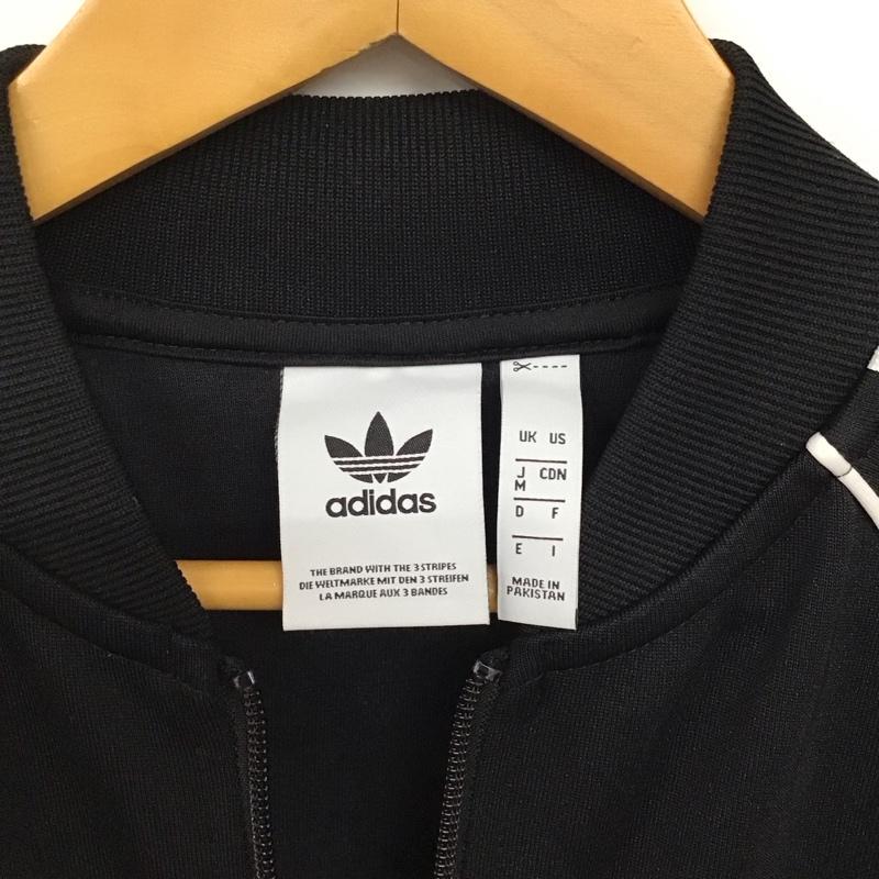 アディダス adidas ジャケット、上着 ジャンパー、ブルゾン cw1256 スーパースタートラックトップジャケット M ロゴ、文字 黒 / ブラック /  メンズ USED 古着 中古 10151300