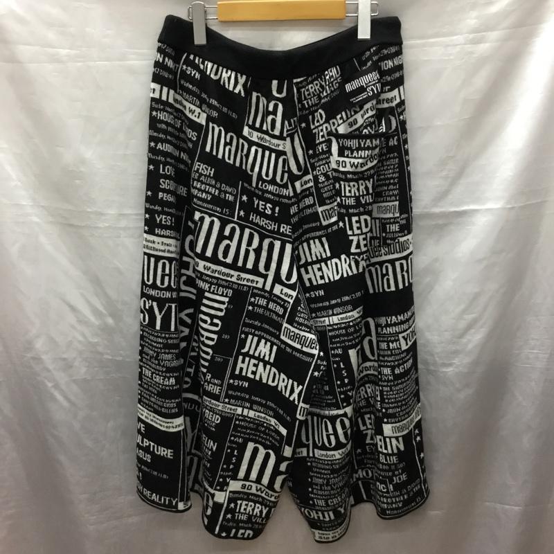 ヨウジヤマモト Yohji Yamamoto パンツ ワークパンツ、ペインターパンツ ub-k49-613 マーキークラブ ジャガードキュロットパンツ ワイドパンツ 3 プリント 白 / ホワイト / X 黒 / ブラック /  メンズ USED 古着 中古 10120676