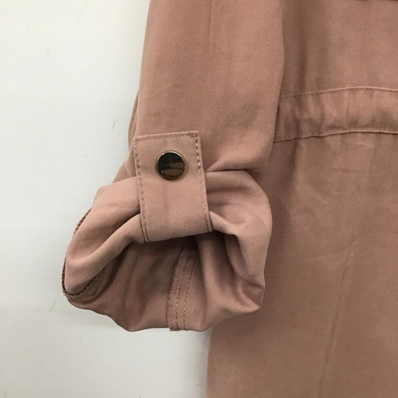 ザラ ZARA ジャケット、上着 ジャケット、ブレザー 7102 224 646 シャツジャケット ロング丈 S 無地 桃 / ピンク /  レディース USED 古着 中古 10139236