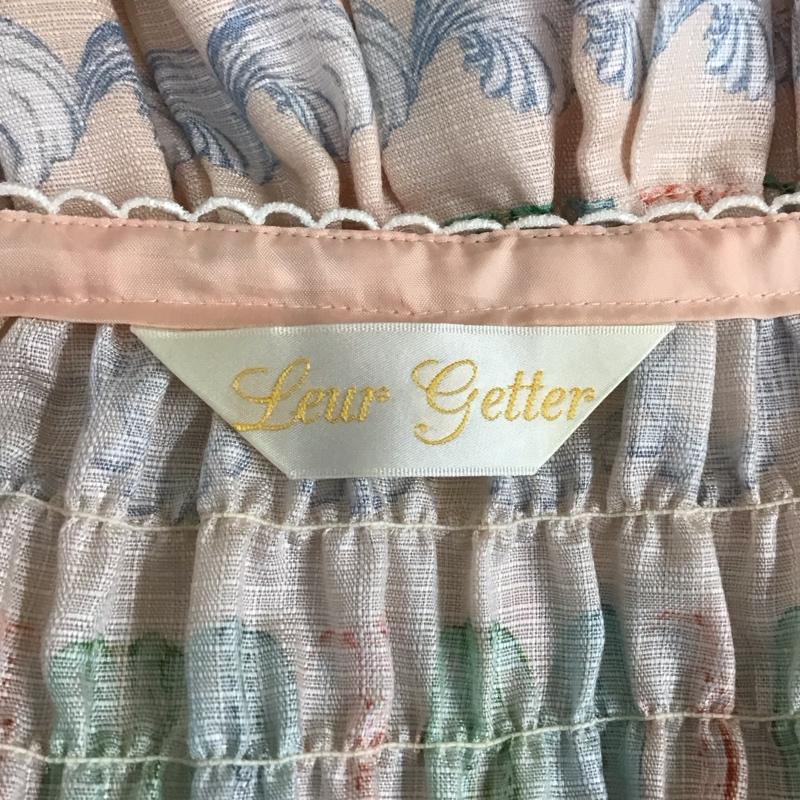 ルルロジェッタ leur logette ワンピース ロングスカート 半袖ロングワンピース 総柄 花柄 フレアスカート プリント マルチカラー / マルチカラー /  レディース USED 古着 中古 10114487
