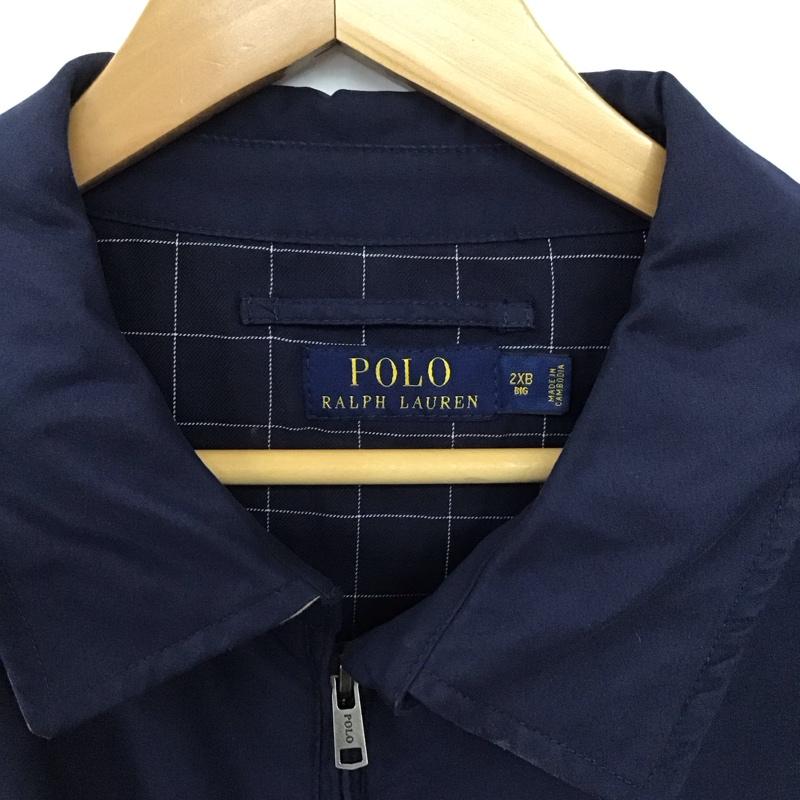 ポロバイラルフローレン Polo by RALPH LAUREN ジャケット、上着 ジャケット、ブレザー ジップアップジャケット アウター カラージャケット ロゴ、文字 紺 / ネイビー /  メンズ USED 古着 中古 10146465