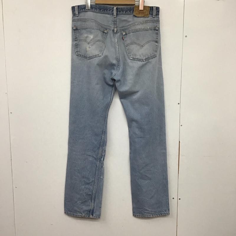リーバイス Levi s パンツ デニム、ジーンズ 501xx W38 L36 USA製 ダメージ 38インチ 無地 水色 / ライトブルー /  メンズ USED 古着 中古 10140202