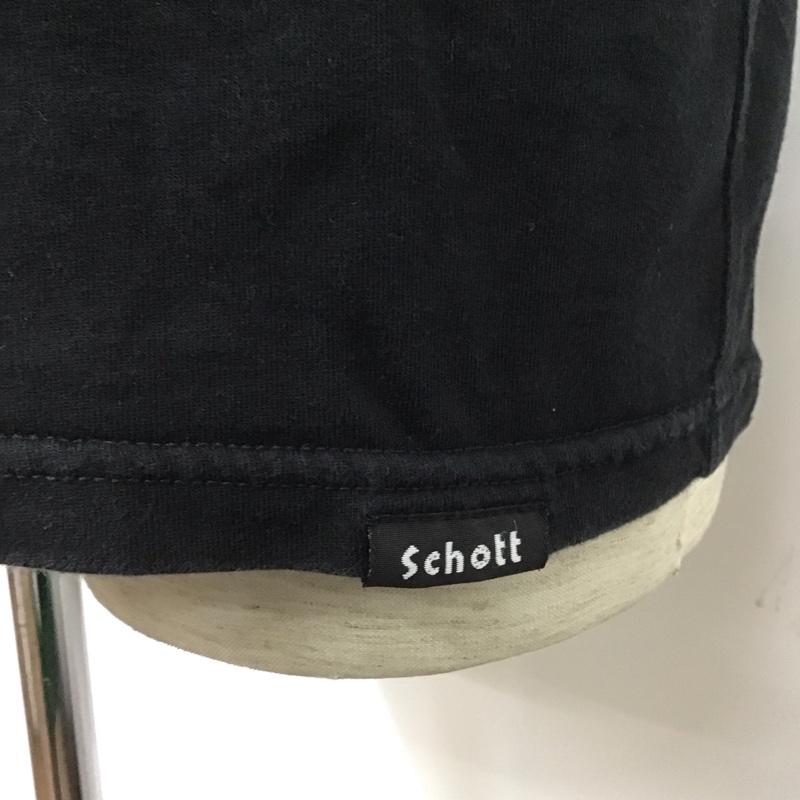 ショット schott Tシャツ 半袖 L プリント 黒 / ブラック /  メンズ USED 古着 中古 10107297
