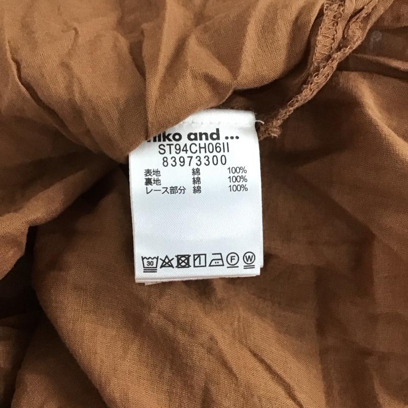 ニコアンド niko and... ワンピース ロングスカート 総柄 茶 / ブラウン /  レディース USED 古着 中古 10150648