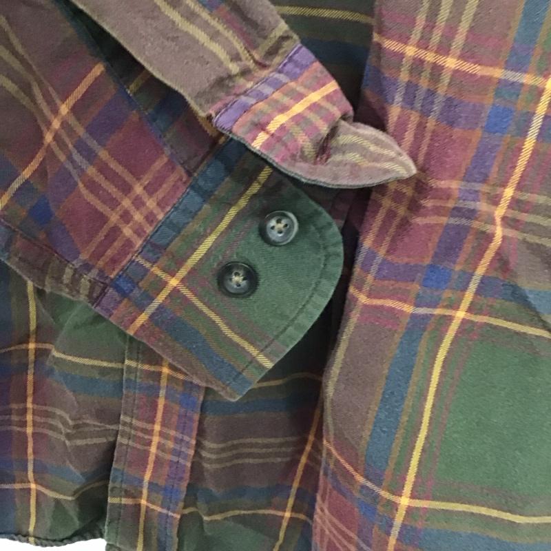 古着 USED シャツ、ブラウス 長袖 長袖シャツ チェックシャツ カラーシャツ ボタンダウンシャツ L チェック マルチカラー / マルチカラー /  メンズ USED 古着 中古 10134892