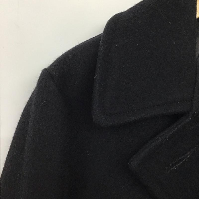 ショット schott コート コート一般 ピーコート アウター ダブル ピーコートショートコート 8 無地 黒 / ブラック /  メンズ USED 古着 中古 10142330