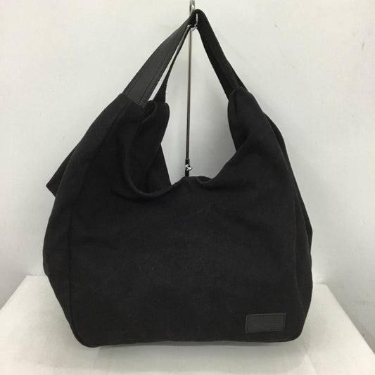 ニコアンド niko and... トートバッグ トートバッグ コットン キャンバス ロゴ、文字 黒 / ブラック /  レディース USED 古着 中古 10149825