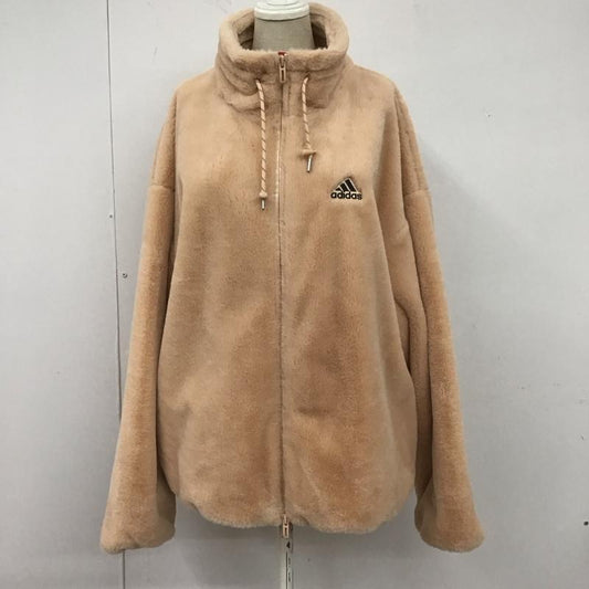 アディダス adidas ジャケット、上着 ジャケット、ブレザー H07394 WSTYLEファージャケット フリースジャケット ロゴ、文字 橙 / オレンジ /  レディース USED 古着 中古 10109646