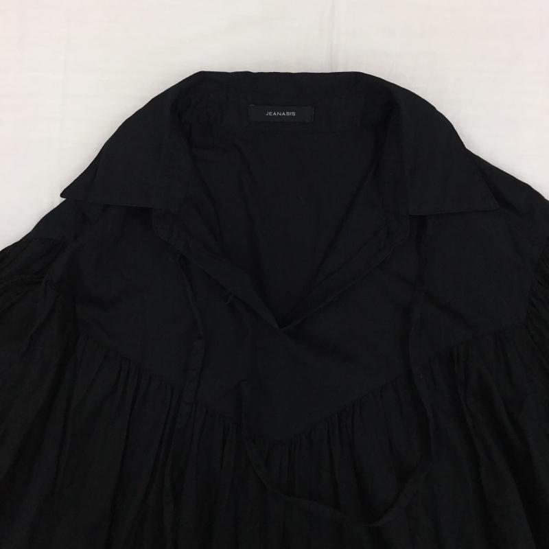 ジーナシス JEANASIS シャツ、ブラウス 長袖 JS063743MC FREE 無地 黒 / ブラック /  レディース USED 古着 中古 10141845