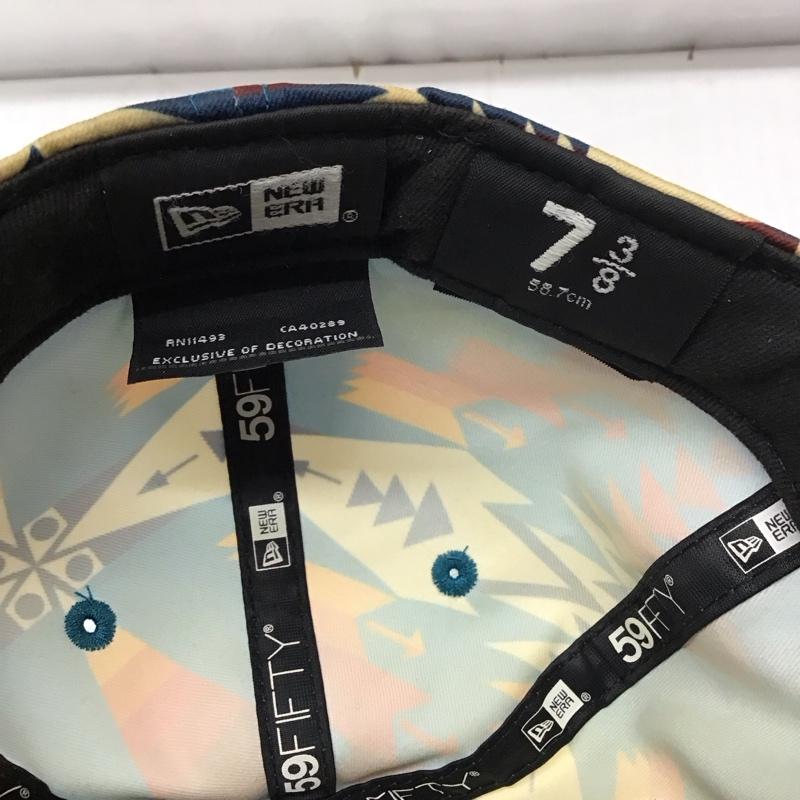 ペンドルトン PENDLETON 帽子 キャップ NEW ERA 59FIFTY ロゴ 総柄 マルチカラー / マルチカラー /  メンズ USED 古着 中古 10114329