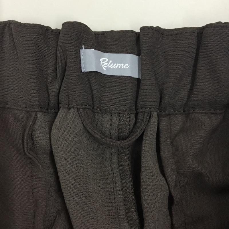 レリューム relume パンツ ワークパンツ、ペインターパンツ ワイドパンツ カジュアルパンツ ワークパンツ L 無地 茶 / ブラウン /  メンズ USED 古着 中古 10122348