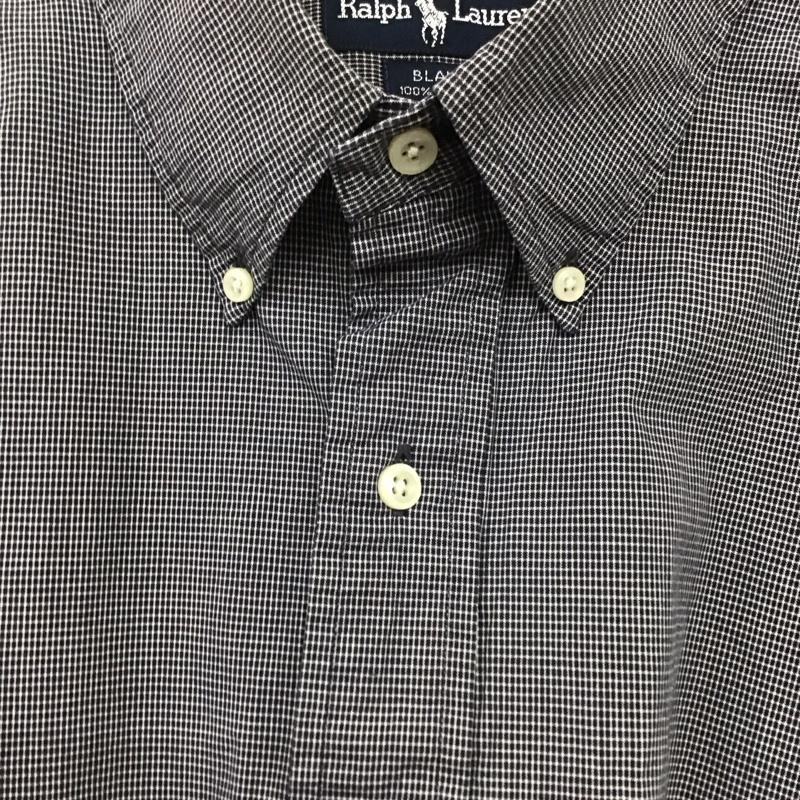 ラルフローレン RALPHLAUREN シャツ、ブラウス 長袖 長袖シャツ チェックシャツ カラーシャツ ボタンダウンシャツ XL チェック 白 / ホワイト / X 紺 / ネイビー /  メンズ USED 古着 中古 10136681