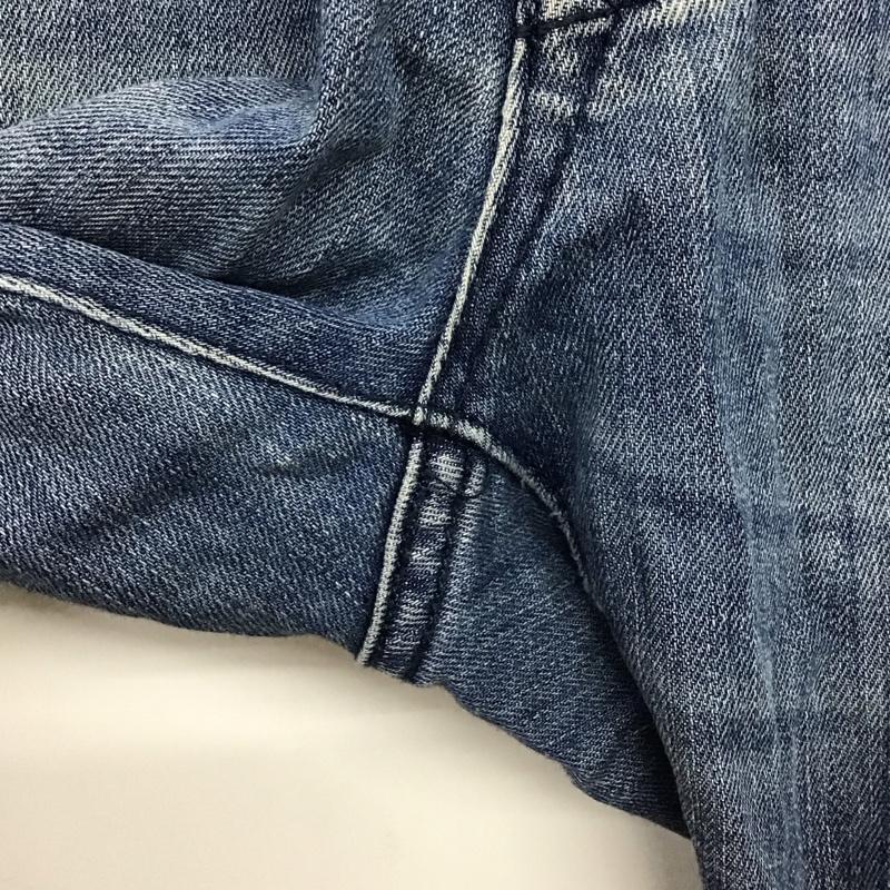 ザラメン ZARA MAN パンツ デニム、ジーンズ デニムパンツ スリムパンツ カジュアルパンツ ストレッチパンツ zmdc 38 ダメージ加工 インディゴ / インディゴ /  メンズ USED 古着 中古 10149726