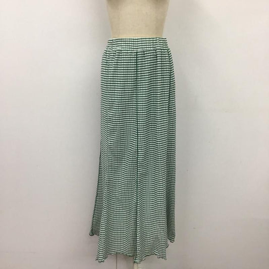 センスオブプレイスバイアーバンリサーチ SENSE OF PLACE by URBAN RESEARCH スカート ロングスカート AA25-25B110 ギンガムチェックマーメイドスカート チェック 白 / ホワイト / X 緑 / グリーン /  レディース USED 古着 中古 10118750