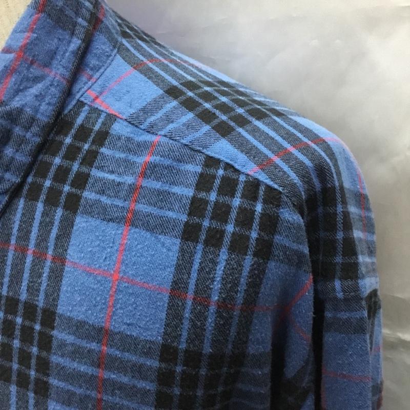 エルエルビーン L.L.Bean シャツ、ブラウス 長袖 228061 ボタンダウン XL チェック 青 / ブルー / X 黒 / ブラック / X 赤 / レッド /  メンズ USED 古着 中古 10116096