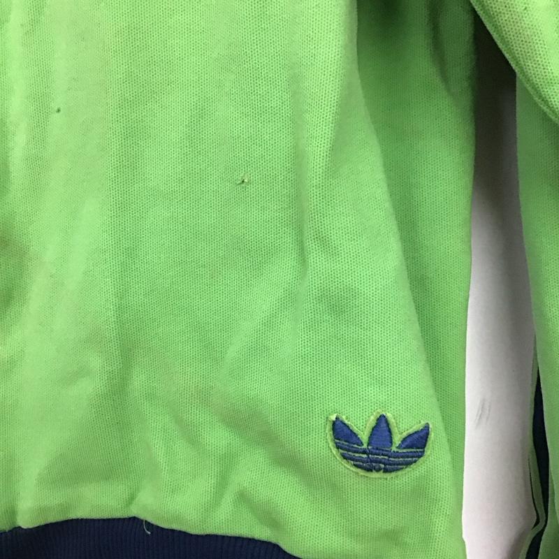 アディダス adidas ジャケット、上着 ジャンパー、ブルゾン ジップアップジャケット ジャージ 古着 70s 西ドイツ デサント社 3 ロゴ、文字 緑 / グリーン /  メンズ USED 古着 中古 10144599