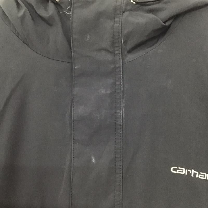 カーハート Carhartt ジャケット、上着 ジャケット、ブレザー プルオーバージャケットパーカー アウター 裏地フリース M ロゴ、文字 黒 / ブラック /  メンズ USED 古着 中古 10137108