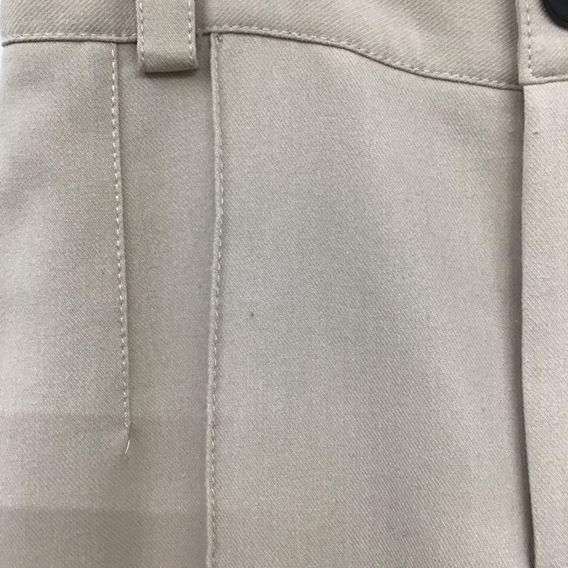 ザラ ZARA パンツ スラックス スラックスパンツ ワイドパンツ カジュアルパンツ センタータックパンツ XS 無地 ベージュ / ベージュ /  レディース USED 古着 中古 10124126