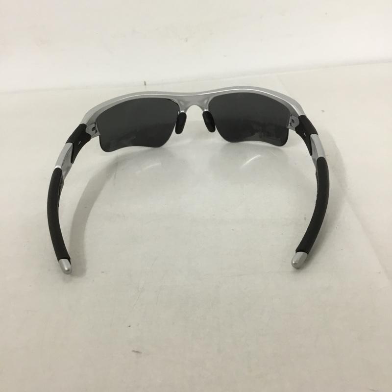 オークリー OAKLEY めがね・サングラス サングラス 03-920J FLAK JACKET スポーツサングラス ミラーレンズ 箱有 ロゴ、文字 黒 / ブラック / X 銀 / シルバー /  メンズ USED 古着 中古 10129372