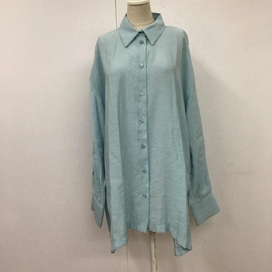 ザラ ZARA シャツ、ブラウス 長袖 長袖シャツ カラーシャツ 長袖カットソー S 無地 水色 / ライトブルー /  レディース USED 古着 中古 10117831