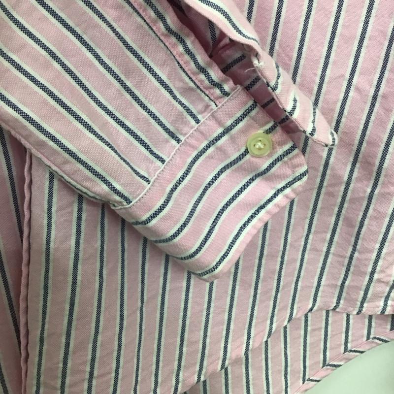 ラルフローレン RALPHLAUREN シャツ、ブラウス 長袖 長袖シャツ ストライプシャツ カラーシャツ ボタンダウンシャツ XS ストライプ 桃 / ピンク /  メンズ USED 古着 中古 10139893