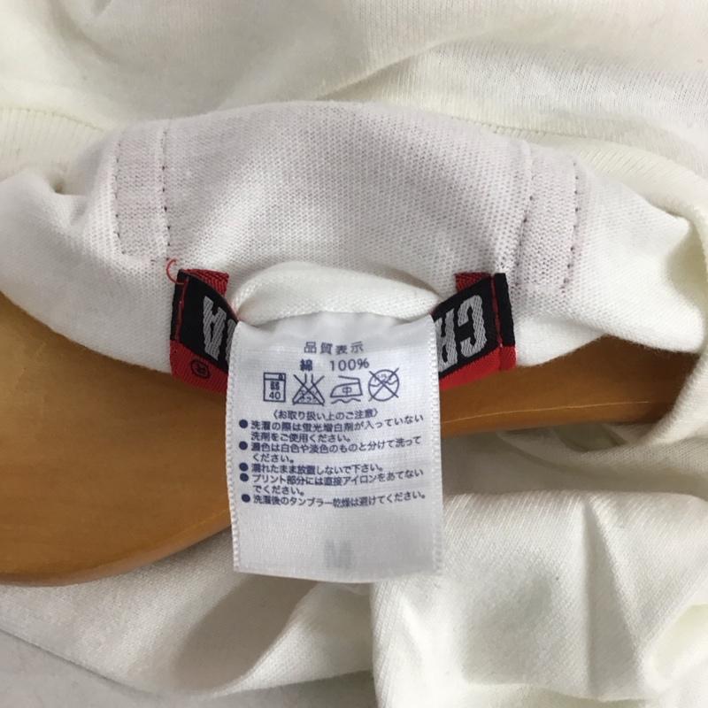 クリームソーダ CREAMSODA Tシャツ 半袖 半袖カットソー プリントTシャツ クルーネックカットソー M プリント 白 / ホワイト /  メンズ USED 古着 中古 10133356