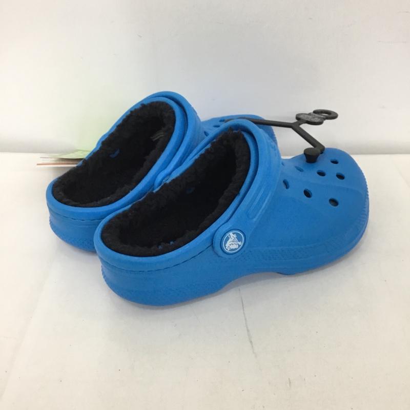 クロックス crocs シューズ シューズ relen lined clog k 18.5cm 18.5cm 無地 青 / ブルー /  ボーイズ USED 古着 中古 10125075