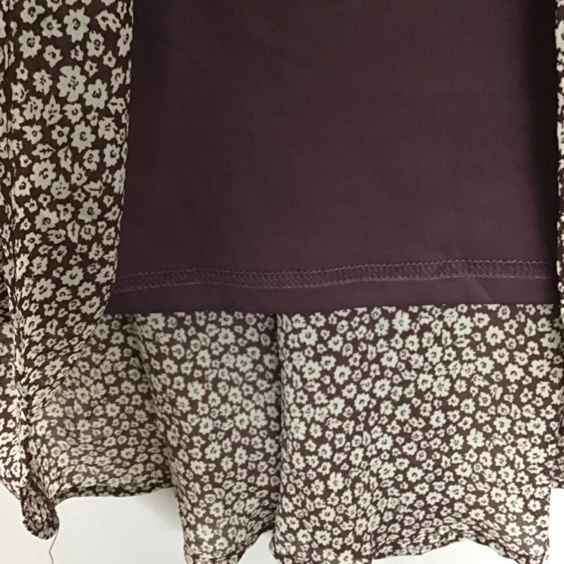 ローリーズファーム LOWRYS FARM スカート ロングスカート ロングスカート タイトスカート ストレッチ FREE プリント 茶 / ブラウン /  レディース USED 古着 中古 10142686