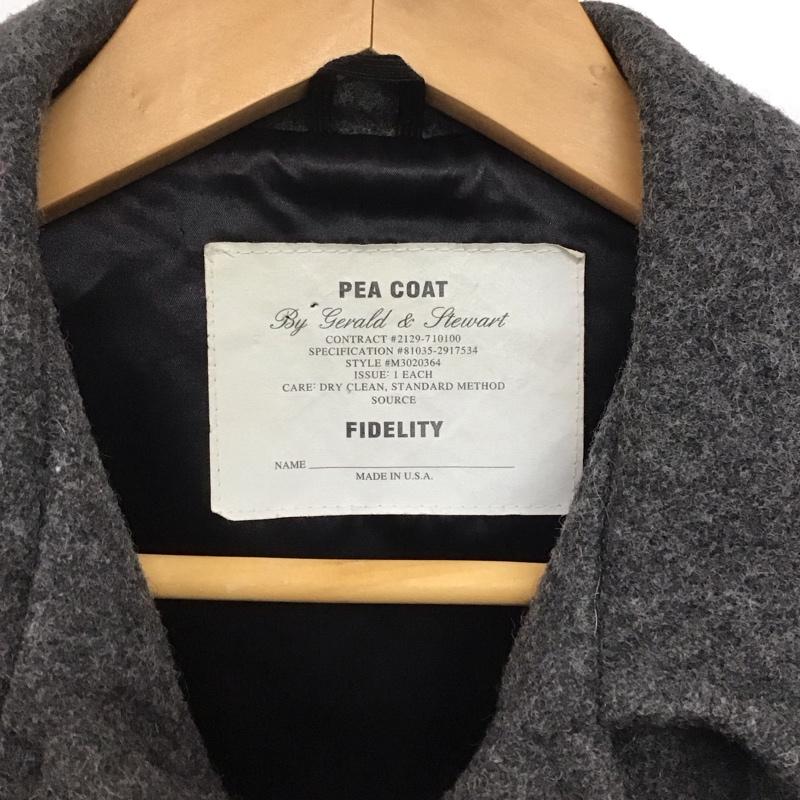 フェデリティー FIDELITY コート コート一般 ショートコート アウター カジュアルジャケット Pコート 無地 灰 / グレー /  メンズ USED 古着 中古 10141483
