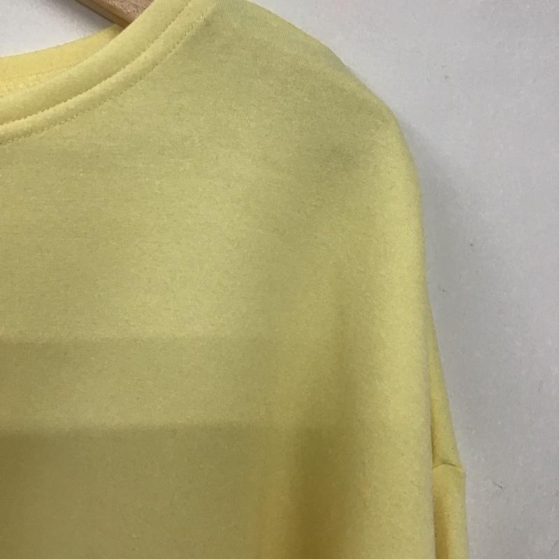 レプシィム LEPSIM トレーナー 長袖 lp062066SB ダンボールショートプルオーバー FREE 無地 黄 / イエロー /  レディース USED 古着 中古 10132849