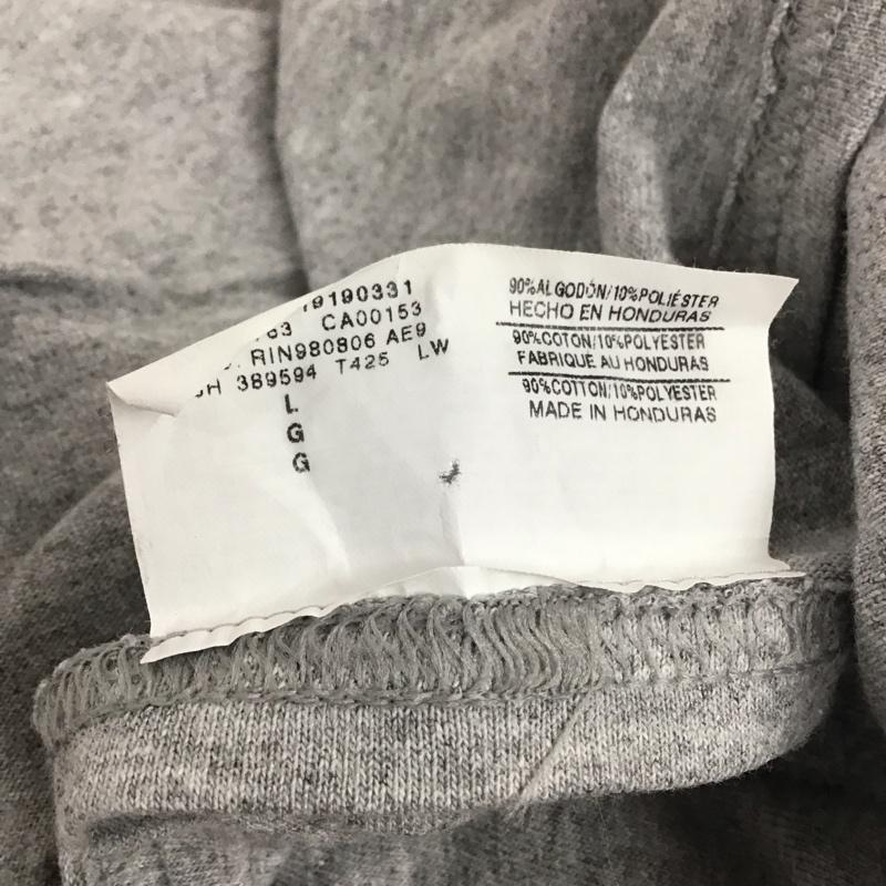 チャンピオン Champion Tシャツ 半袖 半袖カットソー プリントTシャツ クルーネックカットソー L 無地 灰 / グレー /  メンズ USED 古着 中古 10135979