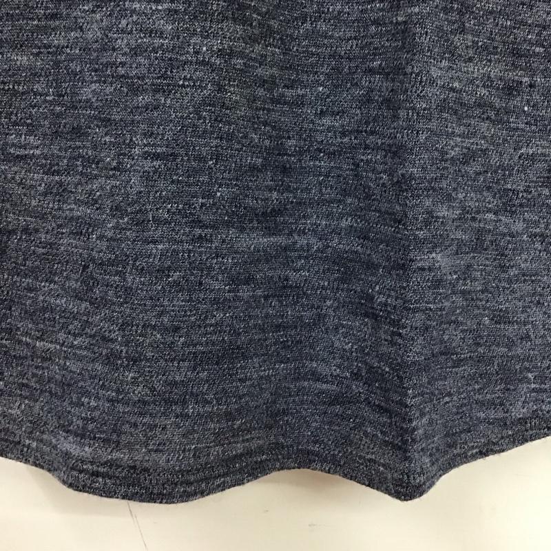 クオドロ quadro Tシャツ 半袖 半袖カットソー 無地Tシャツ クルーネックカットソー 2 無地 紺 / ネイビー /  メンズ USED 古着 中古 10131764