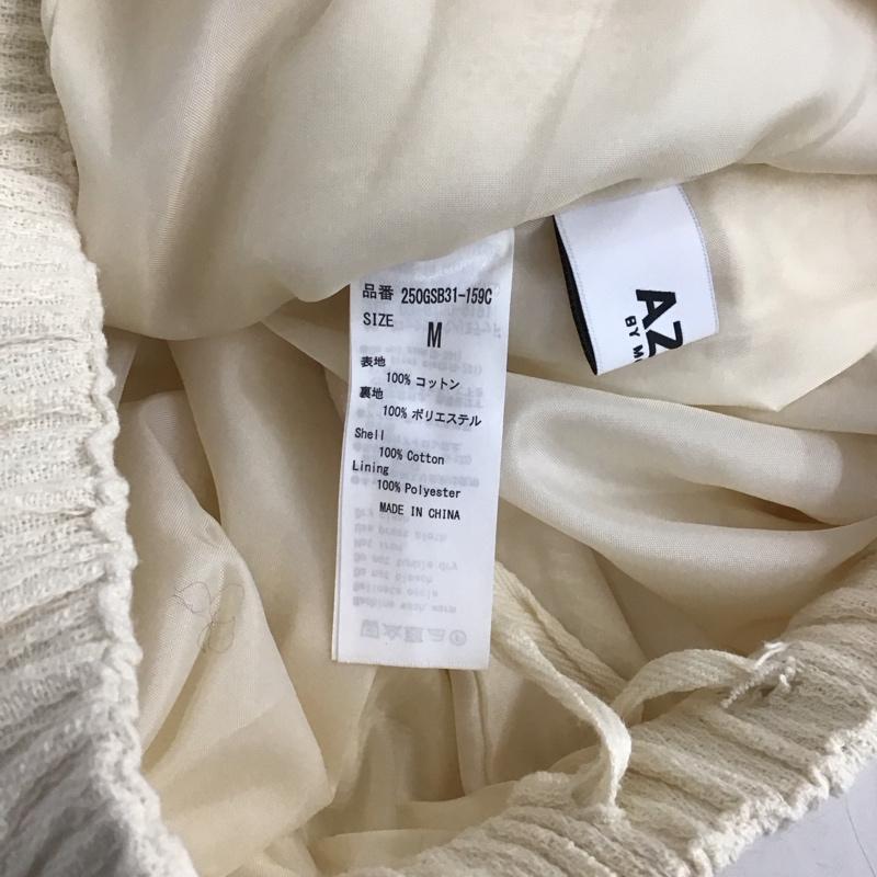 アズールバイマウジー AZUL BY MOUSSY セットアップ セットアップ 250GSB30-158C LINEN LIKE LOOSE POCKET SH LINEN LIKE WIDE PANTS M 無地 アイボリー / アイボリー /  レディース USED 古着 中古 10147161