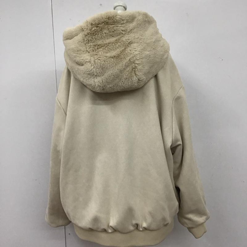 ザラ ZARA ジャケット、上着 ジャンパー、ブルゾン 3046 287 712 リバーシブル パーカー M 無地 ベージュ / ベージュ /  レディース USED 古着 中古 10109600