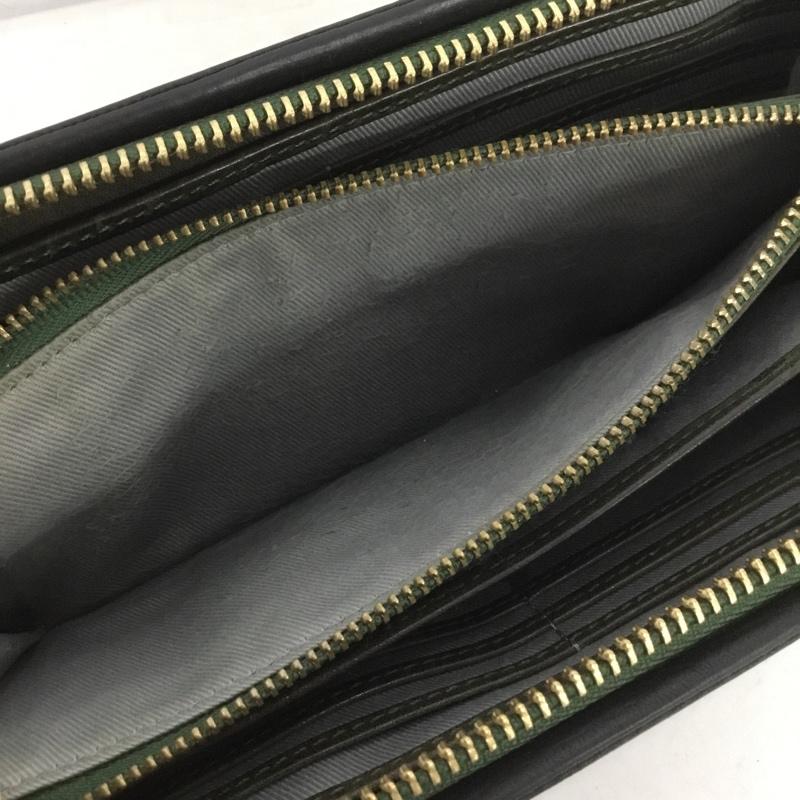 ノーティアム NAUGHTIAM 財布 長財布 ラウンドファスナー レザー ロゴ、文字 黒 / ブラック /  メンズ USED 古着 中古 10143927