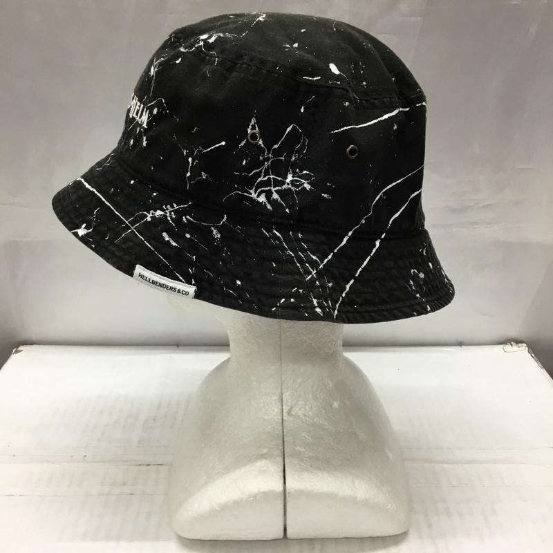キャプテンズヘルム Captains Helm 帽子 ハット バケットハット バケハバケット ペイント ロゴ、文字 黒 / ブラック /  メンズ USED 古着 中古 10113971