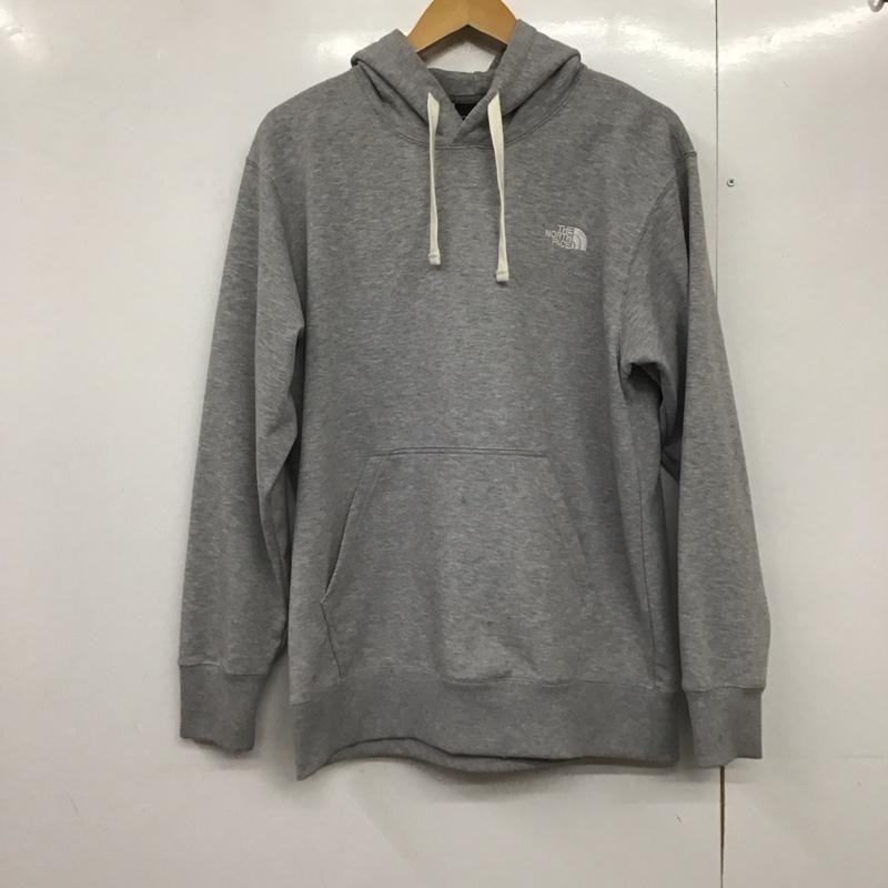 ザノースフェイス THE NORTH FACE パーカー 長袖 nt62002a パーカー プルオーバーパーカー L ロゴ、文字 灰 / グレー /  メンズ USED 古着 中古 10144224