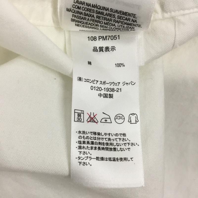 コロンビア Columbia シャツ、ブラウス 長袖 PM7051 トロイヒルシャツ ボタンダウン L 無地 白 / ホワイト /  メンズ USED 古着 中古 10121390