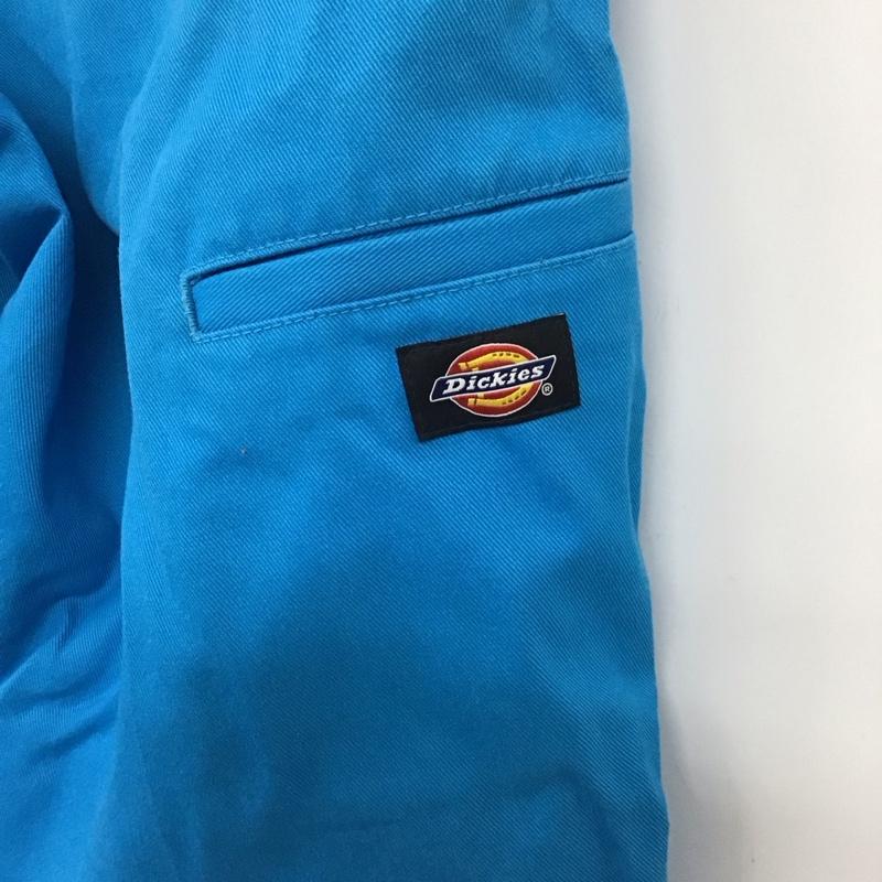 ディッキーズ Dickies パンツ ワークパンツ、ペインターパンツ W814171 ハーフパンツ 28 ロゴ、文字 青 / ブルー /  メンズ USED 古着 中古 10119161