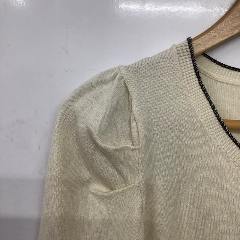 カスタネ Kastane カットソー 長袖 長袖カットソー リブニットカットソー FREE 無地 アイボリー / アイボリー /  レディース USED 古着 中古 10145074