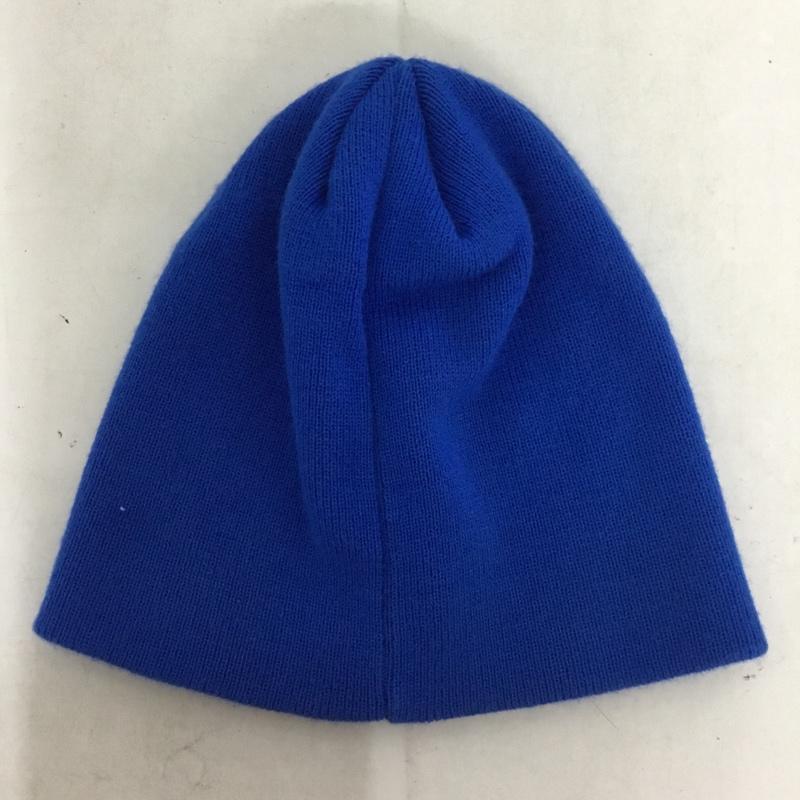 ステューシー STUSSY 帽子 ニット帽 ビーニー ロゴ、文字 青 / ブルー /  メンズ USED 古着 中古 10140155