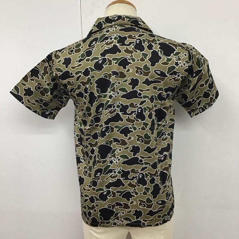 アベイシングエイプ A BATHING APE シャツ、ブラウス 半袖 半袖シャツ カラーシャツ 半袖カットソー 総柄シャツ XS プリント マルチカラー / マルチカラー /  メンズ USED 古着 中古 10119917